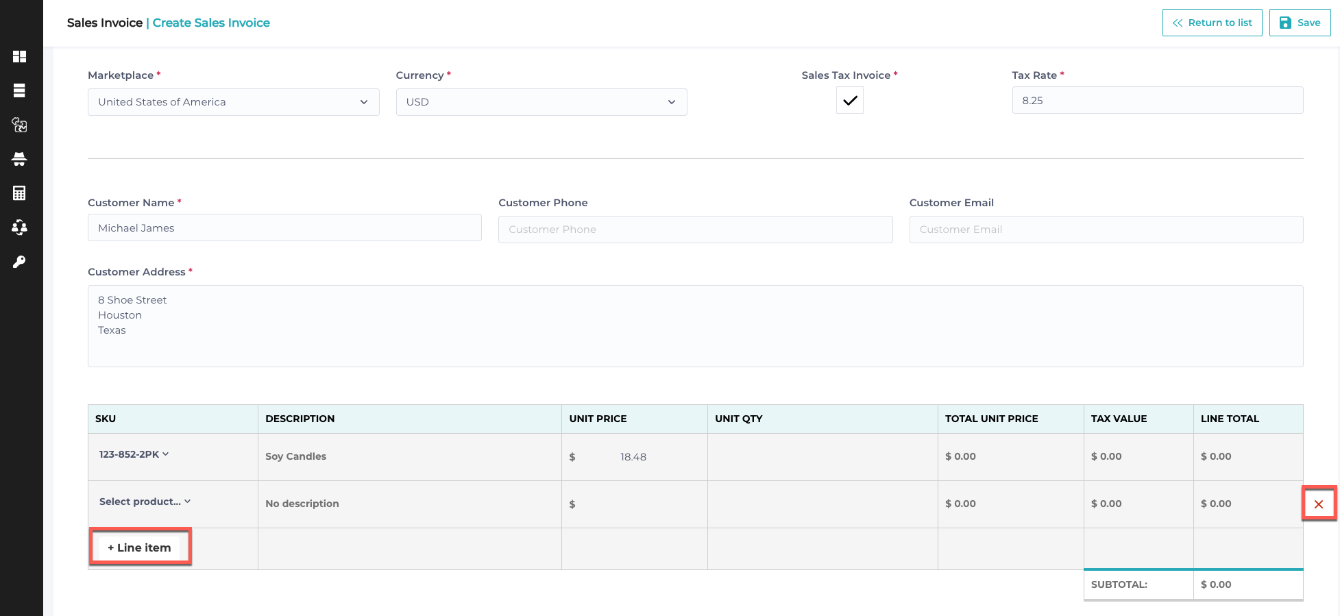 Sales Invoices – Marketplace SuperHeroes